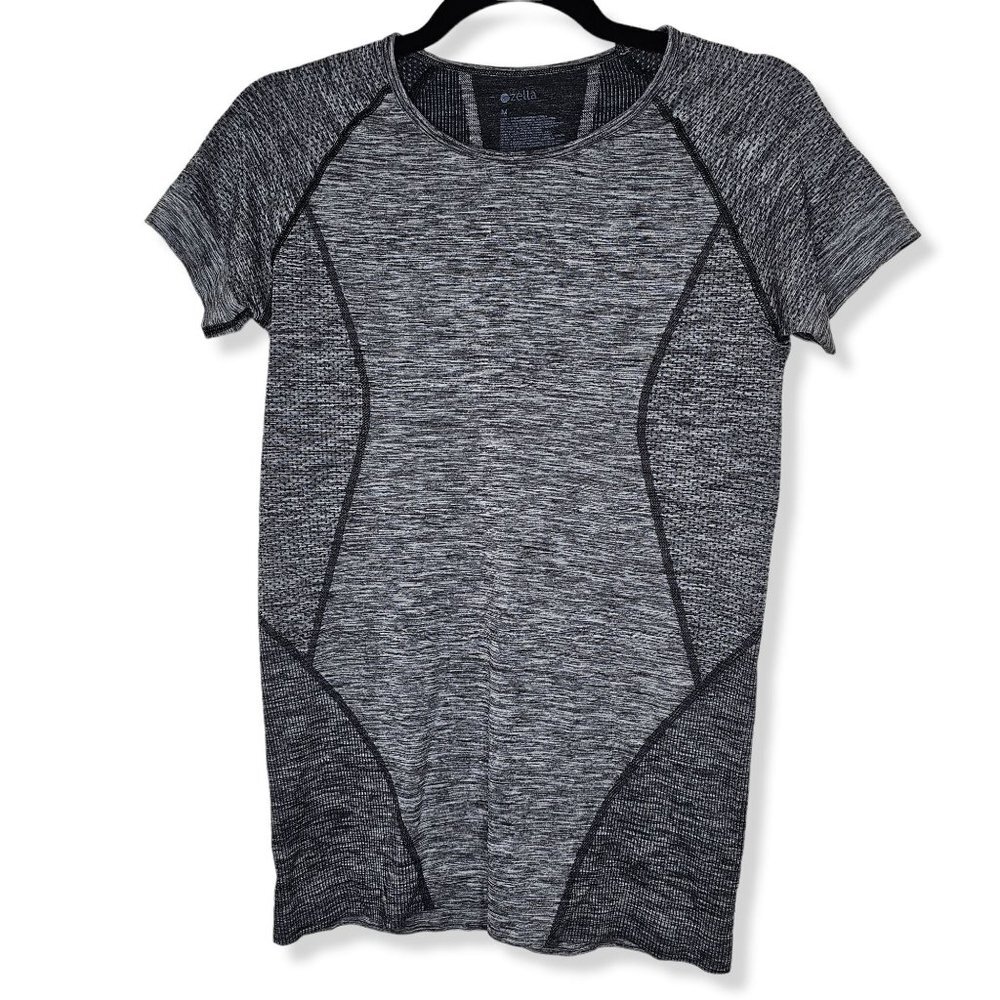 ⚡️Zella Size Medium Fitted Grey Active Tee Athletic T-Shirt